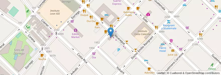 Mapa de ubicacion de Don Blanco, Palermo en Arjantin, Ciudad Autónoma De Buenos Aires, Buenos Aires.
