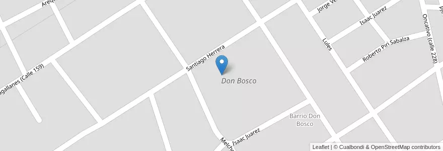Mapa de ubicacion de Don Bosco en アルゼンチン, サンティアゴ・デル・エステロ州, Departamento Capital, Santiago Del Estero.