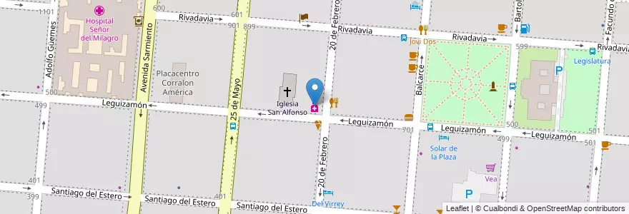 Mapa de ubicacion de Don Bosco en الأرجنتين, Salta, Capital, Municipio De Salta, Salta.