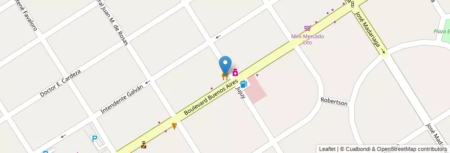 Mapa de ubicacion de Don Cipriano en Arjantin, Buenos Aires, Partido De Esteban Echeverría, Luis Guillón.