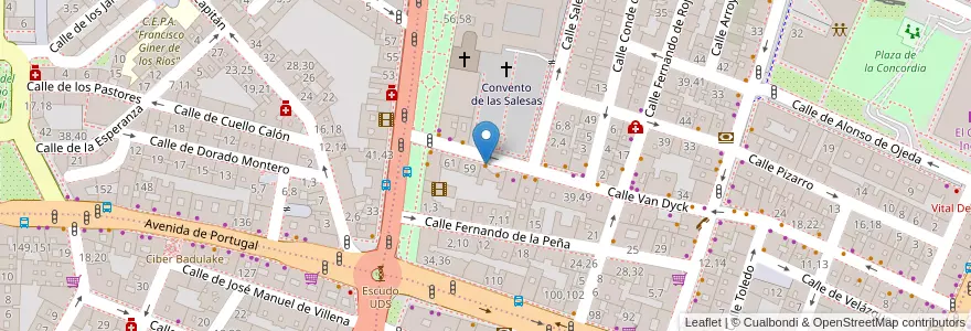 Mapa de ubicacion de Don Cochinillo en España, Castilla Y León, Salamanca, Campo De Salamanca, Salamanca.