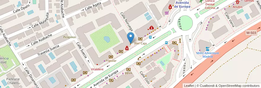 Mapa de ubicacion de Don D Siempre en Испания, Мадрид, Мадрид, Área Metropolitana De Madrid Y Corredor Del Henares, Pozuelo De Alarcón.