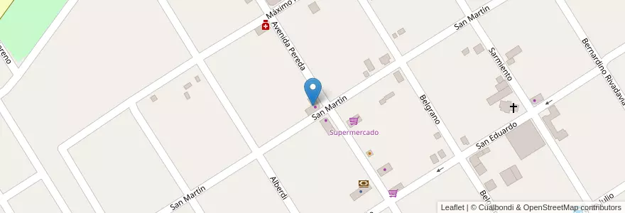 Mapa de ubicacion de Don Eduardo en Arjantin, Buenos Aires, Partido De Cañuelas.