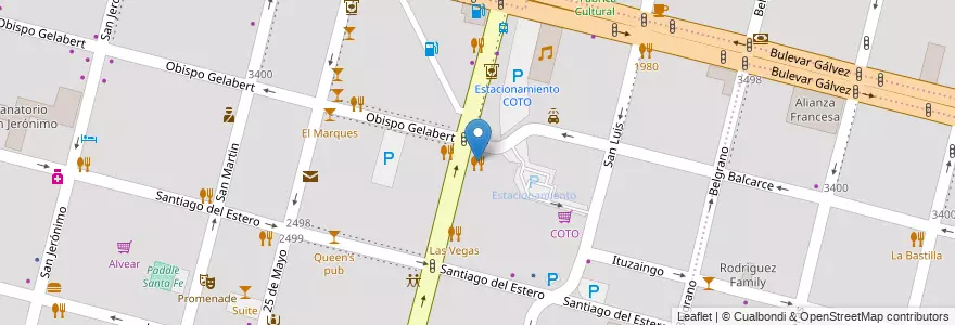 Mapa de ubicacion de Don Estanislao en Arjantin, Santa Fe, Departamento La Capital, Santa Fe Capital, Santa Fe.