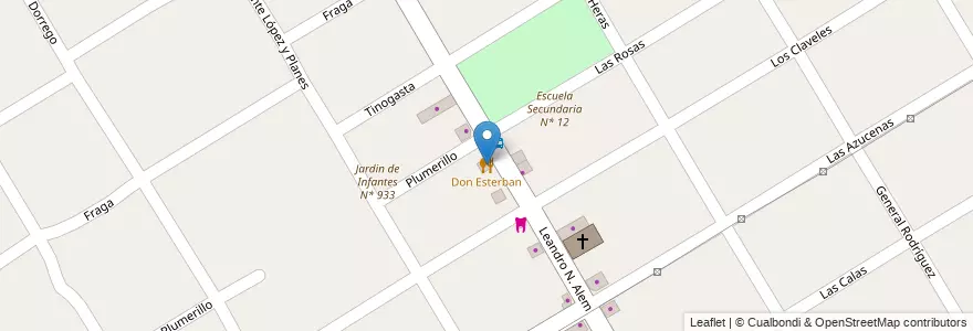 Mapa de ubicacion de Don Esterban en Arjantin, Buenos Aires, Partido De Esteban Echeverría, Monte Grande.