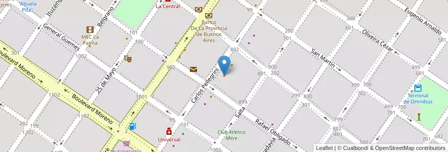 Mapa de ubicacion de Don Florencio - Juana Macana en Argentina, Buenos Aires, Partido De San Pedro, San Pedro.