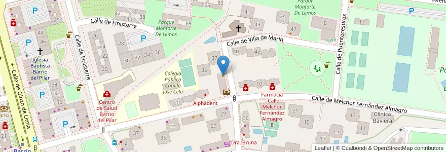 Mapa de ubicacion de Don Goyo en اسپانیا, بخش خودمختار مادرید, بخش خودمختار مادرید, Área Metropolitana De Madrid Y Corredor Del Henares, مادرید.