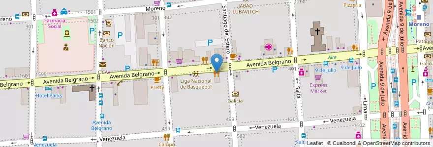 Mapa de ubicacion de Don Hugo, Montserrat en Argentine, Ciudad Autónoma De Buenos Aires, Comuna 1, Buenos Aires.
