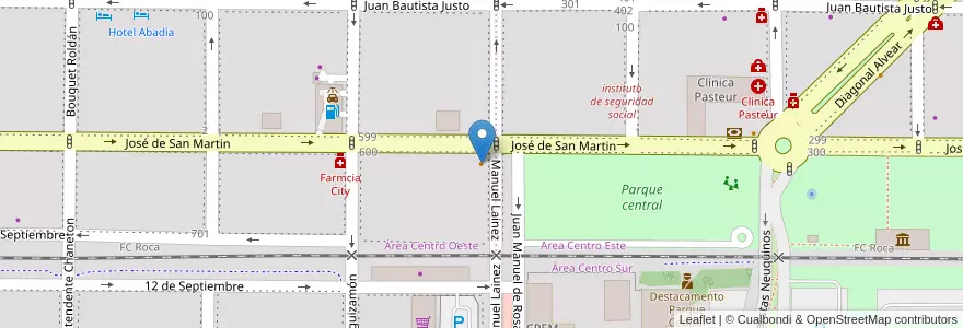 Mapa de ubicacion de Don Juan en Argentina, Chile, Neuquén, Departamento Confluencia, Municipio De Neuquén, Neuquén.