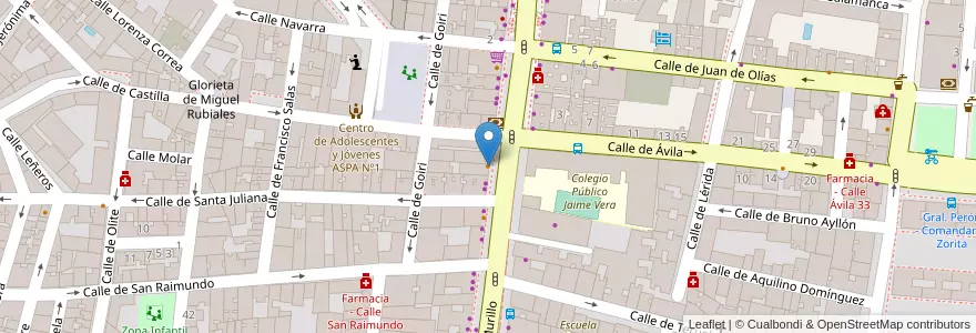 Mapa de ubicacion de Don Kebab en Spain, Community Of Madrid, Community Of Madrid, Área Metropolitana De Madrid Y Corredor Del Henares, Madrid.