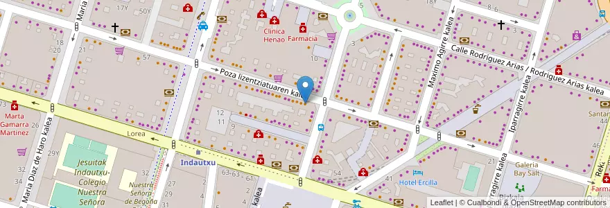 Mapa de ubicacion de Don Kebap en 西班牙, 巴斯克, 比斯开, Bilboaldea, 毕尔巴鄂.