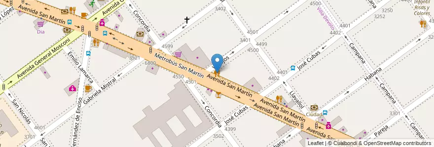 Mapa de ubicacion de Don Lautaro, Villa Devoto en الأرجنتين, Ciudad Autónoma De Buenos Aires, Buenos Aires, Comuna 11.