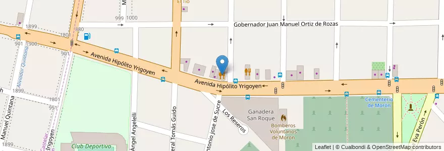 Mapa de ubicacion de Don Lucas en Arjantin, Buenos Aires, Partido De Morón.