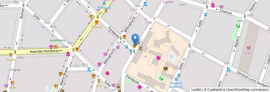 Mapa de ubicacion de Don Lucio, Recoleta en 阿根廷, Ciudad Autónoma De Buenos Aires, Comuna 2, 布宜诺斯艾利斯.