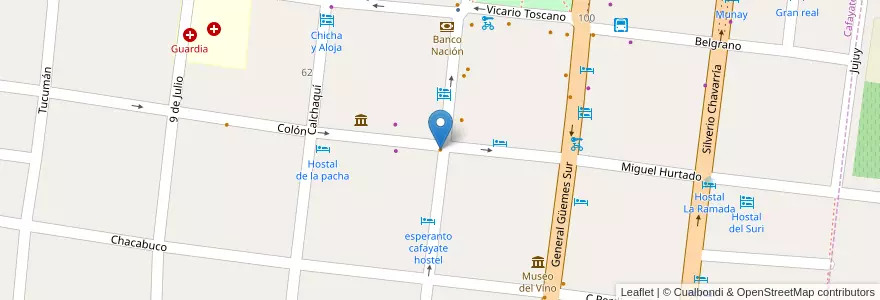Mapa de ubicacion de Don Mateo en Argentinië, Salta, Cafayate, Municipio De Cafayate.