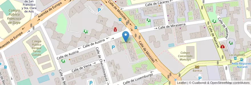 Mapa de ubicacion de Don Miki en إسبانيا, منطقة مدريد, منطقة مدريد, Área Metropolitana De Madrid Y Corredor Del Henares, Fuenlabrada.