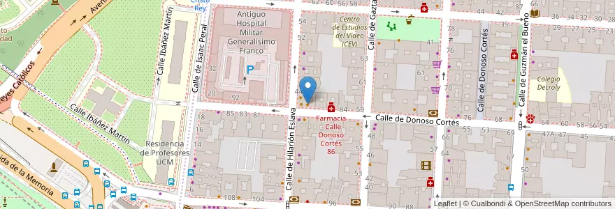Mapa de ubicacion de Don Oso en 스페인, Comunidad De Madrid, Comunidad De Madrid, Área Metropolitana De Madrid Y Corredor Del Henares, 마드리드.