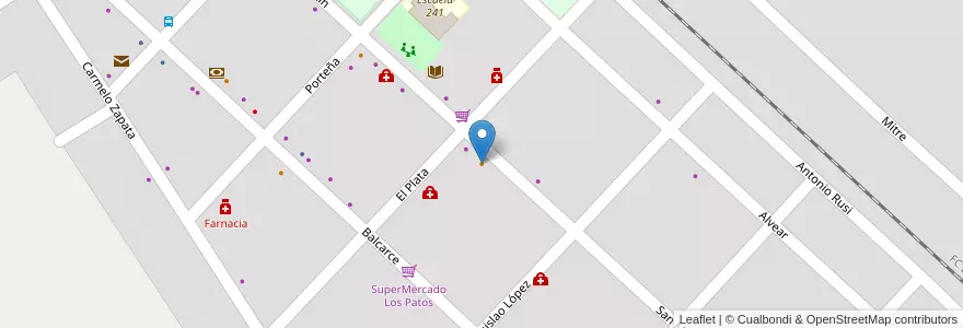 Mapa de ubicacion de Don Otto en 아르헨티나, Santa Fe, Departamento Iriondo, Municipio De Salto Grande, Salto Grande.
