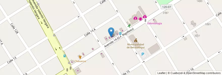 Mapa de ubicacion de Don Pancho en Argentinien, Provinz Buenos Aires, Partido De Berazategui, Berazategui.