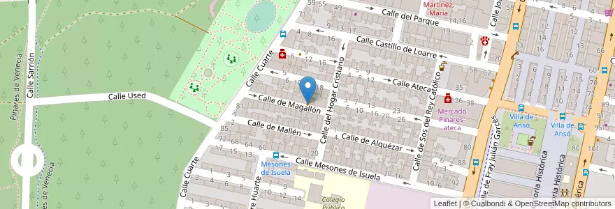 Mapa de ubicacion de Don Pedro en Espanha, Aragão, Saragoça, Zaragoza, Saragoça.