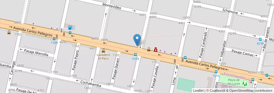 Mapa de ubicacion de Don Pedro en Arjantin, Santa Fe, Departamento Rosario, Municipio De Rosario, Rosario.