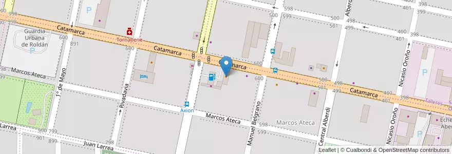 Mapa de ubicacion de Don Pepe en Аргентина, Санта-Фе, Departamento San Lorenzo, Municipio De Roldán, Roldán.