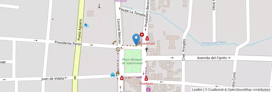 Mapa de ubicacion de Don Rafael en الأرجنتين, San Luis, Junín, Municipio De Merlo, Villa De Merlo.