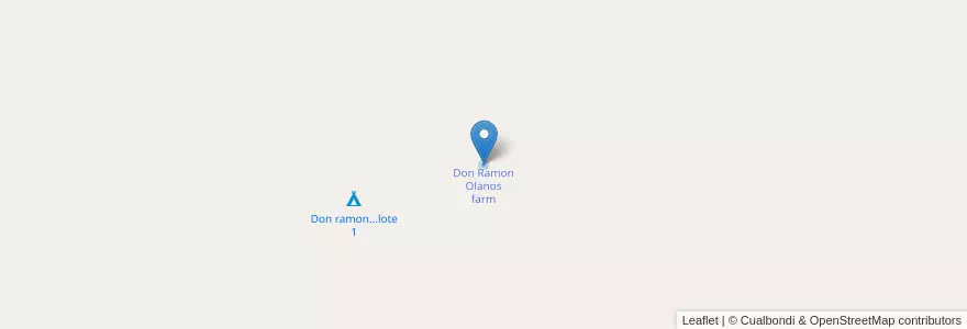 Mapa de ubicacion de Don Ramon Olanos farm en Arjantin, Buenos Aires, Partido De Arrecifes.