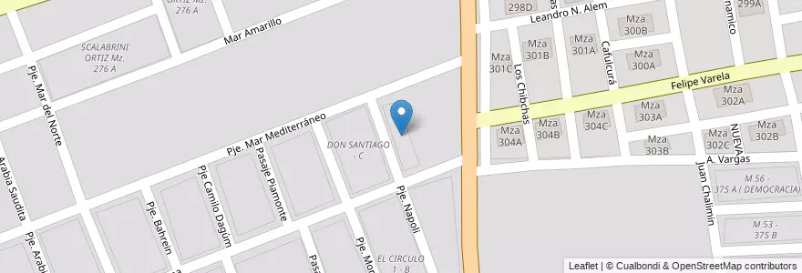 Mapa de ubicacion de DON SANTIAGO - B en 阿根廷, Salta, Capital, Municipio De Salta, Salta.