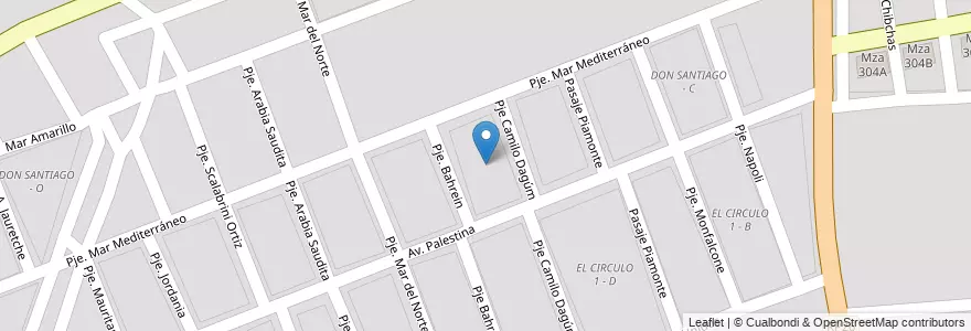 Mapa de ubicacion de DON SANTIAGO - F en アルゼンチン, サルタ州, Capital, Municipio De Salta, Salta.