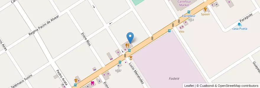 Mapa de ubicacion de Don Torcuato Muebles en Arjantin, Buenos Aires, Partido De Tigre, Don Torcuato.