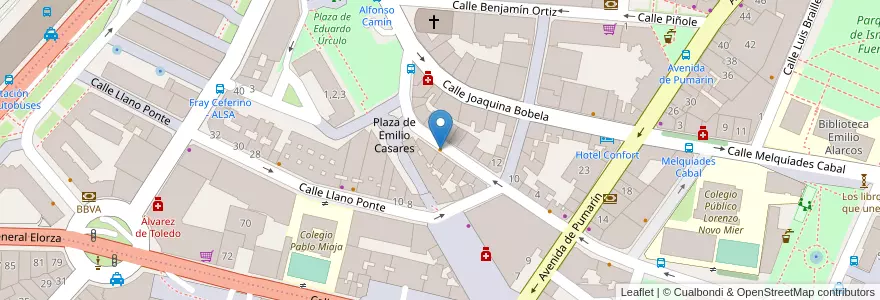 Mapa de ubicacion de Don Vinazo en اسپانیا, آستوریاس, آستوریاس, Oviedo.