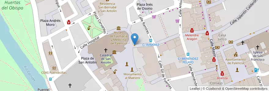 Mapa de ubicacion de Doña Berenguela en Sepanyol, Castilla Y León, Palencia, Campos, Palencia.