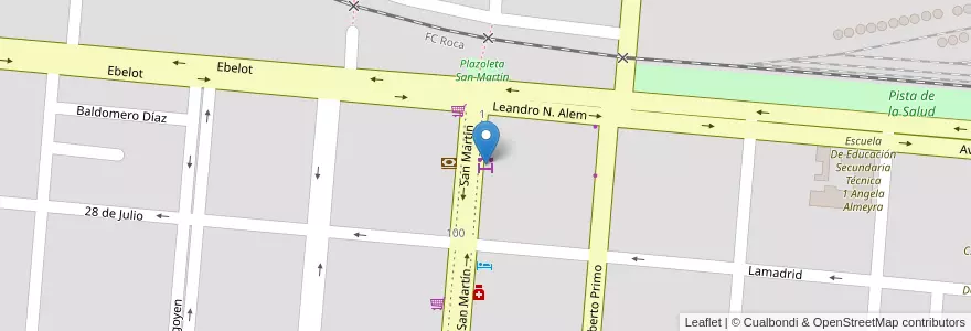 Mapa de ubicacion de Doña Chela en Argentinië, Buenos Aires, Partido De Puan, Puan.