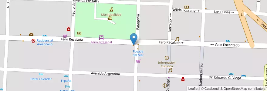 Mapa de ubicacion de Doña Pasta en Argentina, Buenos Aires, Partido De Monte Hermoso, Monte Hermoso.