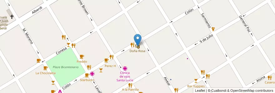 Mapa de ubicacion de Doña Rosa en Argentina, Buenos Aires, Partido De Quilmes, Quilmes.