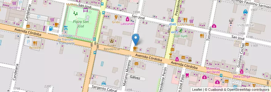 Mapa de ubicacion de Doña Tita en アルゼンチン, サンタフェ州, Departamento Rosario, Municipio De Funes, Funes.