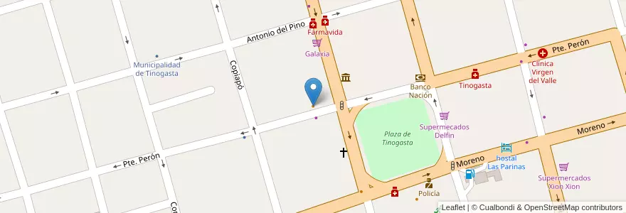 Mapa de ubicacion de Donald en Argentine, Catamarca, Departamento Tinogasta, Municipio De Tinogasta, Tinogasta.