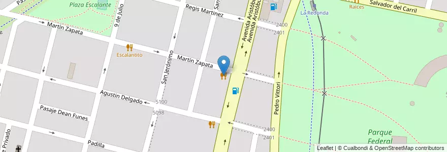 Mapa de ubicacion de Donato Pizzería en Arjantin, Santa Fe, Departamento La Capital, Santa Fe Capital, Santa Fe.