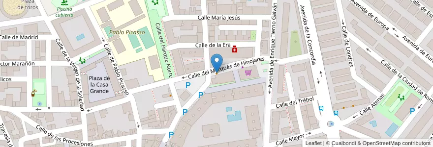 Mapa de ubicacion de Donde Ariel en 스페인, Comunidad De Madrid, Comunidad De Madrid, Cuenca Del Henares, Mejorada Del Campo.