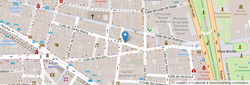 Mapa de ubicacion de Donde Chelo en Испания, Мадрид, Мадрид, Área Metropolitana De Madrid Y Corredor Del Henares, Мадрид.