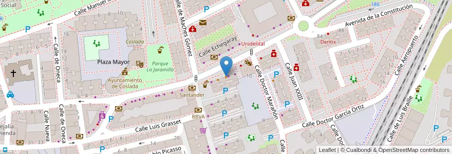 Mapa de ubicacion de Döner Kebab en إسبانيا, منطقة مدريد, منطقة مدريد, Área Metropolitana De Madrid Y Corredor Del Henares, Coslada.