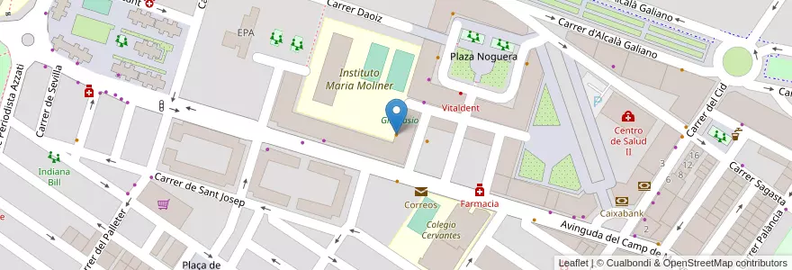 Mapa de ubicacion de Doner kebab en اسپانیا, Comunitat Valenciana, València / Valencia, El Camp De Morvedre, Sagunt / Sagunto.