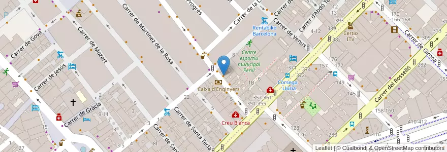 Mapa de ubicacion de Doner Kebab en Spanje, Catalonië, Barcelona, Barcelonès, Barcelona.