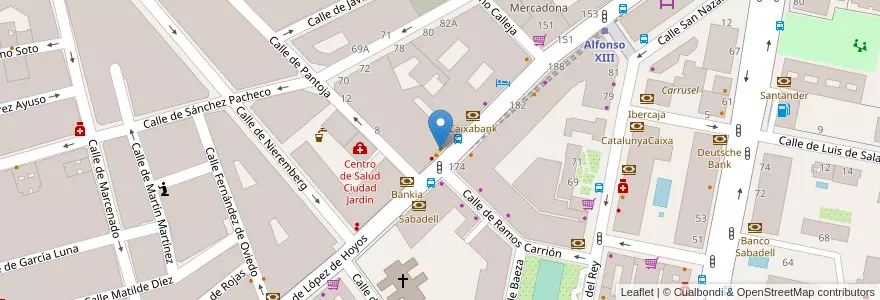 Mapa de ubicacion de Doner Kebab Efes en Spanje, Comunidad De Madrid, Comunidad De Madrid, Área Metropolitana De Madrid Y Corredor Del Henares, Madrid.