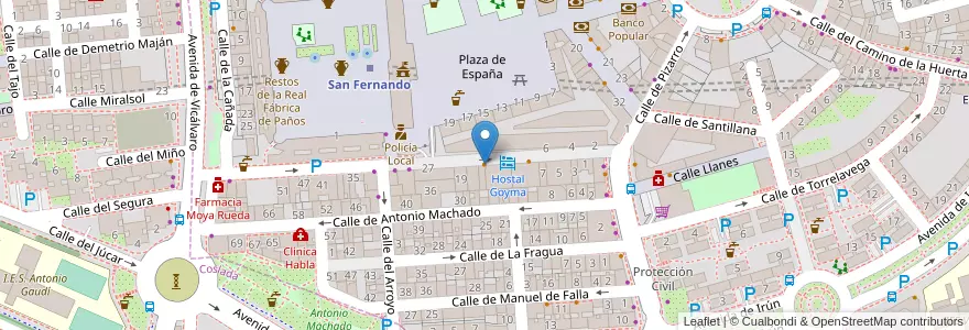 Mapa de ubicacion de Döner Kebab Kebabish en إسبانيا, منطقة مدريد, منطقة مدريد, Área Metropolitana De Madrid Y Corredor Del Henares, San Fernando De Henares, Coslada.