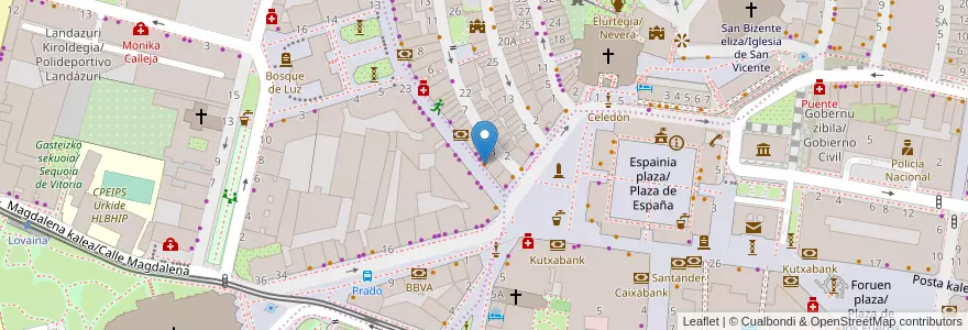 Mapa de ubicacion de Döner Kebab Lal Ali en اسپانیا, Euskadi, Araba/Álava, Gasteizko Kuadrilla/Cuadrilla De Vitoria, Vitoria-Gasteiz.
