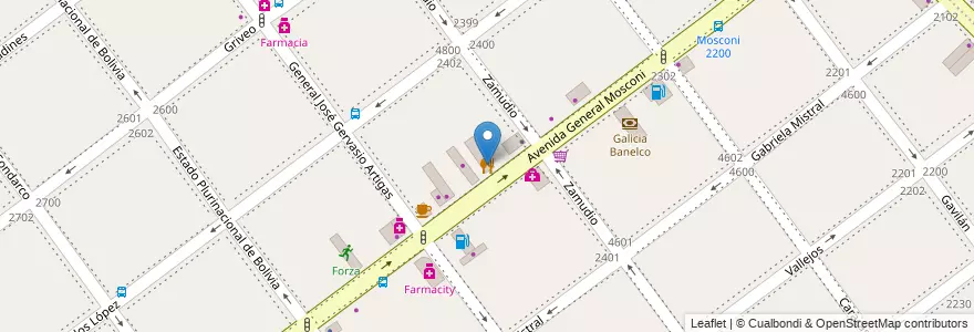 Mapa de ubicacion de DonQ, Villa Pueyrredon en 아르헨티나, Ciudad Autónoma De Buenos Aires, Comuna 12, 부에노스아이레스.