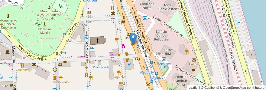 Mapa de ubicacion de Dora, Retiro en 阿根廷, Ciudad Autónoma De Buenos Aires, Comuna 1, 布宜诺斯艾利斯.
