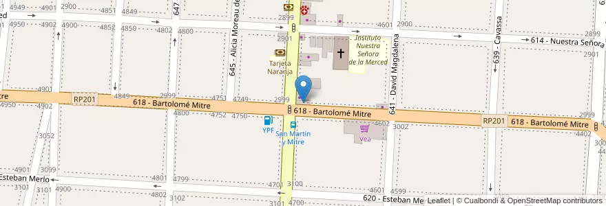 Mapa de ubicacion de Dormi Mitre en 阿根廷, 布宜诺斯艾利斯省, Partido De Tres De Febrero, Caseros.